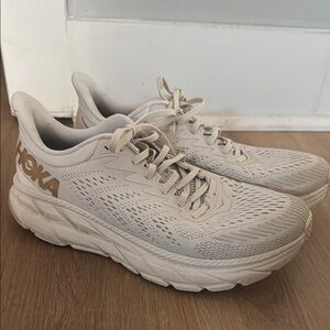 Limited Edition Hoka Men's Beige Athletic Shoes